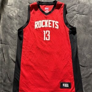NBA Red and Black V-Neck Jersey